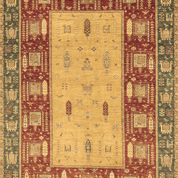 Machine Washable Abstract Brown Modern Rug, wshabs2741brn
