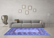 Machine Washable Abstract Blue Modern Rug in a Living Room, wshabs2741blu