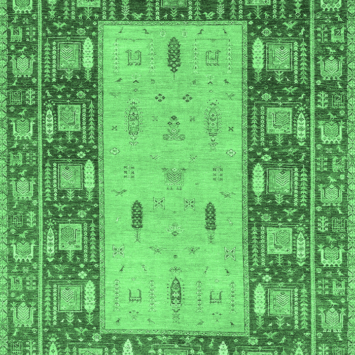 Abstract Emerald Green Modern Rug, abs2741emgrn