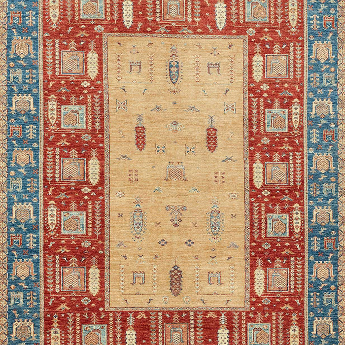 Machine Washable Abstract Brown Sugar Brown Rug, wshabs2741