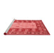 Modern Red Washable Rugs