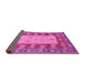 Sideview of Abstract Pink Modern Rug, abs2741pnk