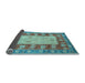 Sideview of Abstract Light Blue Modern Rug, abs2741lblu