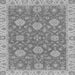 Square Machine Washable Oriental Gray Traditional Rug, wshabs2742gry