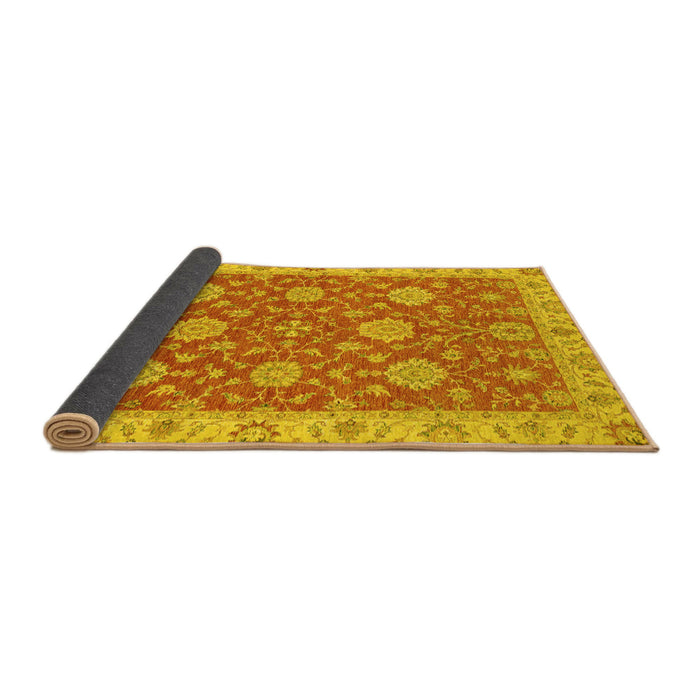 Sideview of Oriental Yellow Traditional Rug, abs2742yw