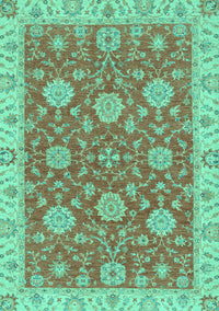 Oriental Turquoise Traditional Rug, abs2742turq