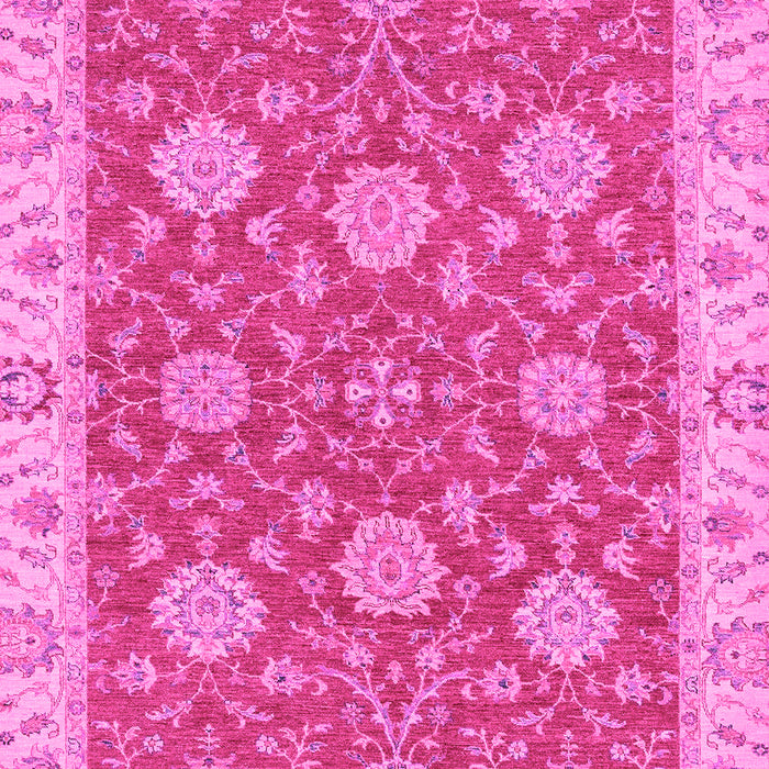 Machine Washable Oriental Pink Traditional Rug, wshabs2742pnk