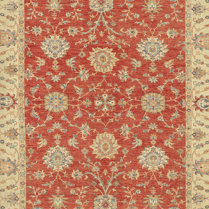 Machine Washable Abstract Orange Red Rug, wshabs2742