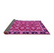 Sideview of Abstract Pink Modern Rug, abs2743pnk