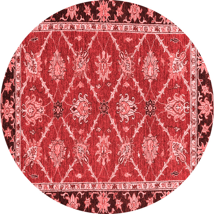 Machine Washable Abstract Red Modern Rug, wshabs2743red