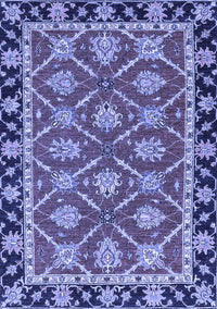 Abstract Blue Modern Rug, abs2743blu