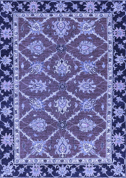 Abstract Blue Modern Rug, abs2743blu