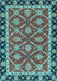 Abstract Light Blue Modern Rug, abs2743lblu