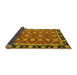 Sideview of Abstract Yellow Modern Rug, abs2743yw