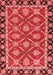 Abstract Red Modern Area Rugs