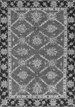 Abstract Gray Modern Rug, abs2743gry