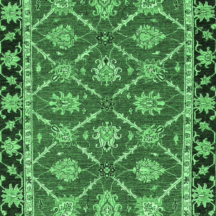 Machine Washable Abstract Emerald Green Modern Area Rugs, wshabs2743emgrn