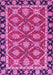 Machine Washable Abstract Pink Modern Rug, wshabs2743pnk