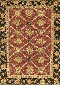 Abstract Brown Modern Rug, abs2743brn