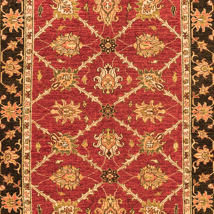 Machine Washable Abstract Orange Modern Area Rugs, wshabs2743org