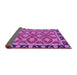 Sideview of Abstract Purple Modern Rug, abs2743pur