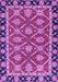 Machine Washable Abstract Purple Modern Area Rugs, wshabs2743pur