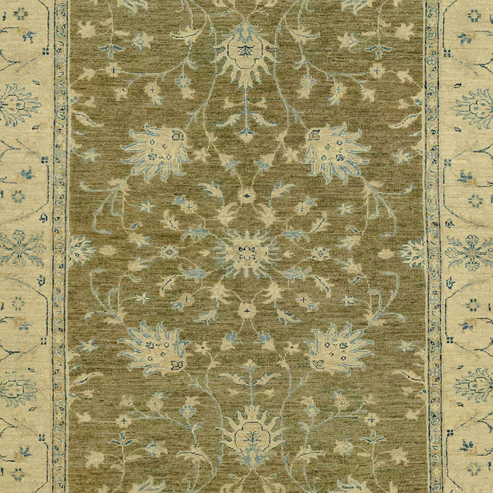 Abstract Metallic Gold Oriental Rug, abs2744