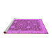 Sideview of Machine Washable Oriental Purple Traditional Area Rugs, wshabs2744pur