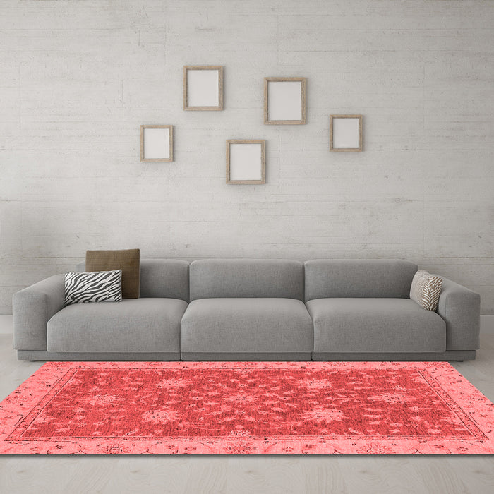 Traditional Red Washable Rugs