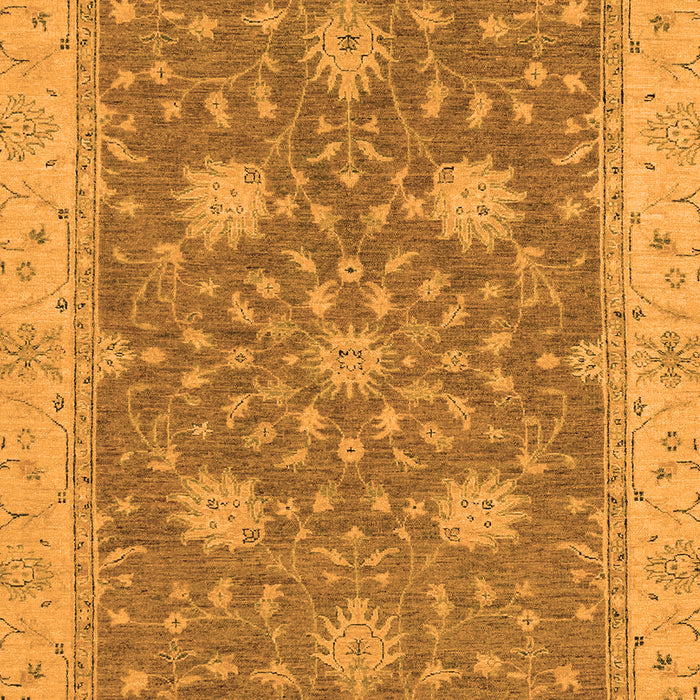 Machine Washable Oriental Orange Traditional Area Rugs, wshabs2744org