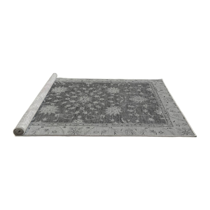 Sideview of Machine Washable Oriental Gray Traditional Rug, wshabs2744gry