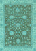 Oriental Light Blue Traditional Rug, abs2744lblu