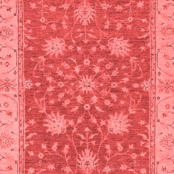 Machine Washable Oriental Red Traditional Rug, wshabs2744red