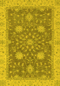 Oriental Yellow Traditional Rug, abs2744yw