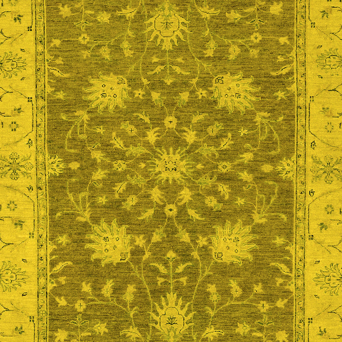 Oriental Yellow Traditional Rug, abs2744yw