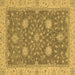 Square Oriental Brown Traditional Rug, abs2744brn