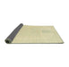 Sideview of Abstract Brown Gold Modern Rug, abs2745