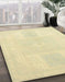 Machine Washable Abstract Brown Gold Rug in a Family Room, wshabs2745