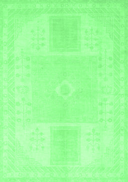 Abstract Emerald Green Modern Rug, abs2745emgrn