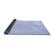 Sideview of Abstract Blue Modern Rug, abs2745blu