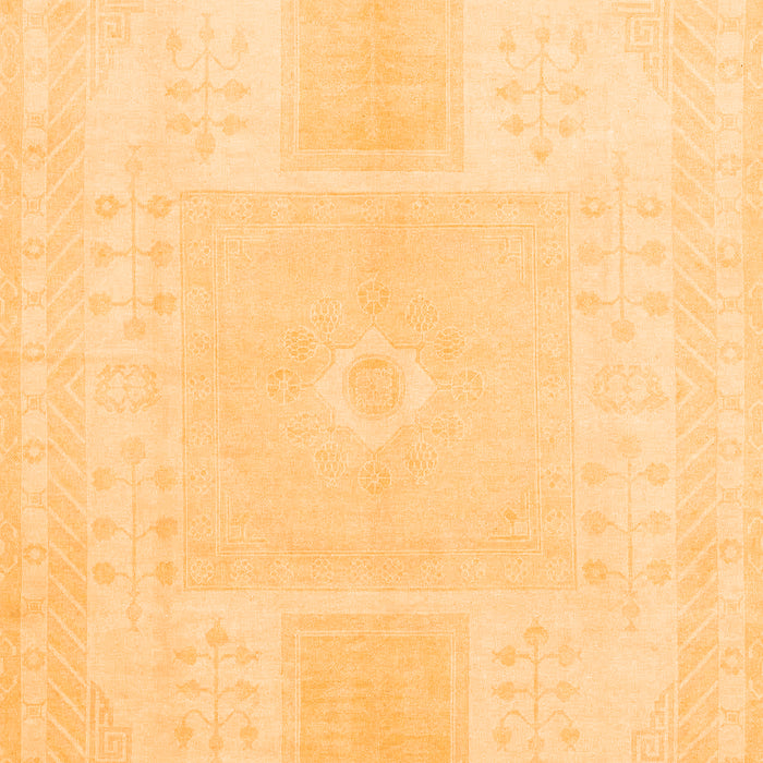 Machine Washable Abstract Orange Modern Area Rugs, wshabs2745org
