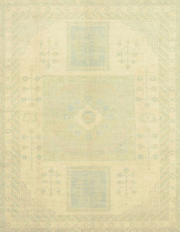Machine Washable Abstract Brown Gold Rug, wshabs2745