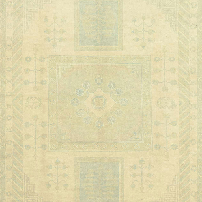 Machine Washable Abstract Brown Gold Rug, wshabs2745