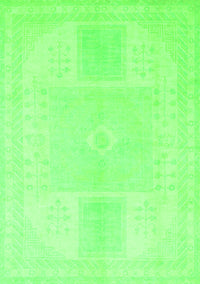 Abstract Green Modern Rug, abs2745grn