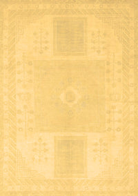 Abstract Brown Modern Rug, abs2745brn