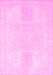 Machine Washable Abstract Pink Modern Rug, wshabs2745pnk