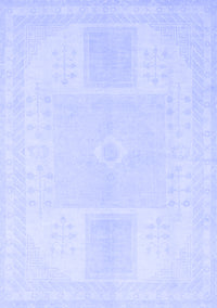 Abstract Blue Modern Rug, abs2745blu