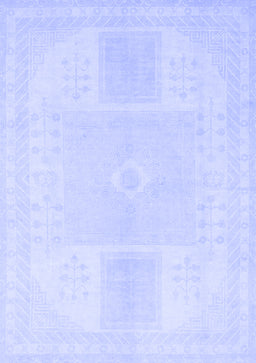 Abstract Blue Modern Rug, abs2745blu