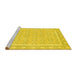 Sideview of Machine Washable Oriental Yellow Traditional Rug, wshabs2746yw