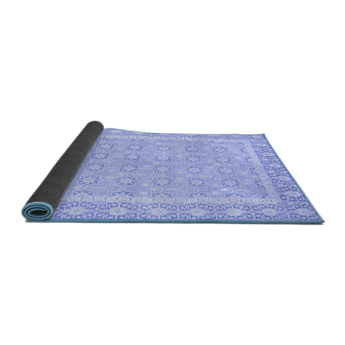 Sideview of Oriental Blue Traditional Rug, abs2746blu